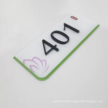 Factory Price 3D Plastic House Plate Acrylic Door Room Number Sign